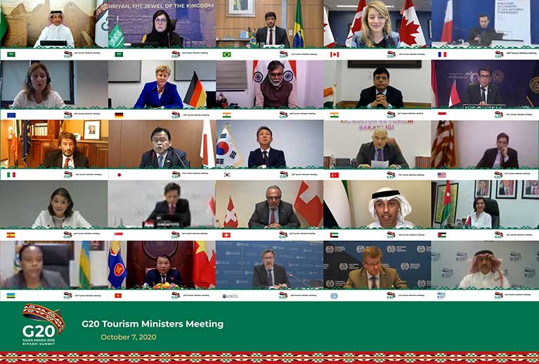 მოგზაურობისა და ტურიზმის  მსოფლიო საბჭომ (WTTC) დიდი ოცეულის (G20) ტურიზმის მინისტრებს გააცნო ტურიზმის გადარჩენის გეგმა